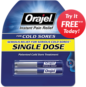 cold sore treatment single dose orajel