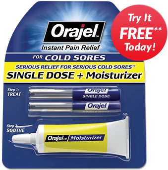 cold sore treatment single dose moisturizer orajel