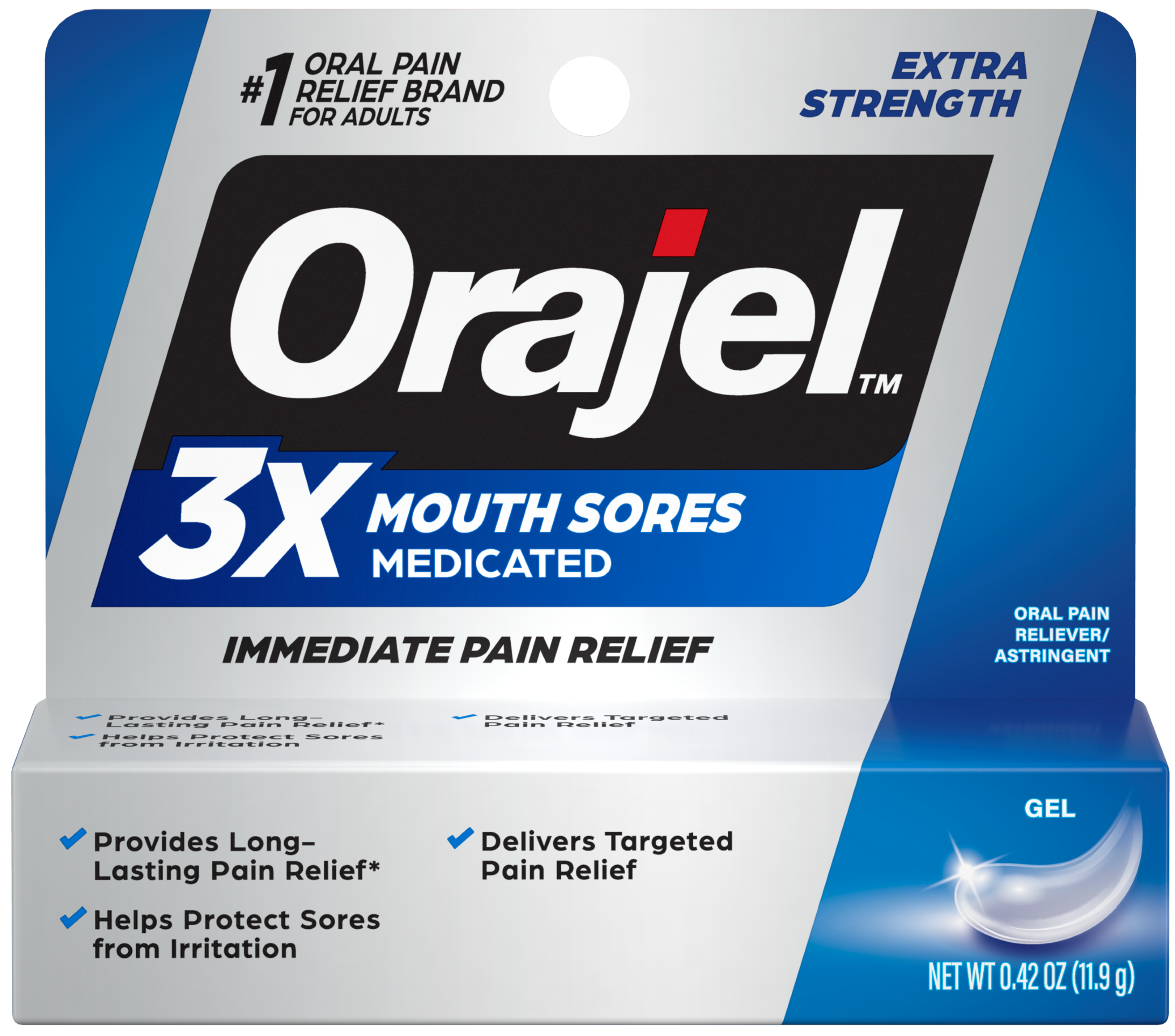 3X Medicated For All Mouth Sores Gel Orajel™
