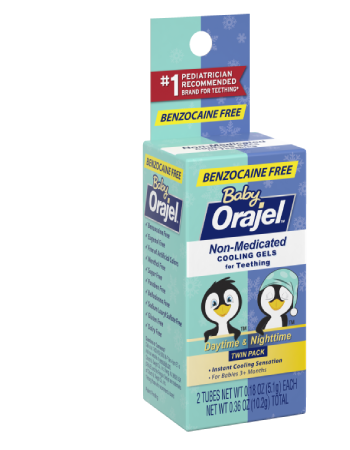 Orajel Non Medicated Cooling Gels For Teething Benzocaine Free