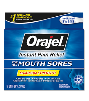 orajel teething swabs