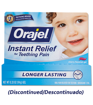 orajel for teething infants