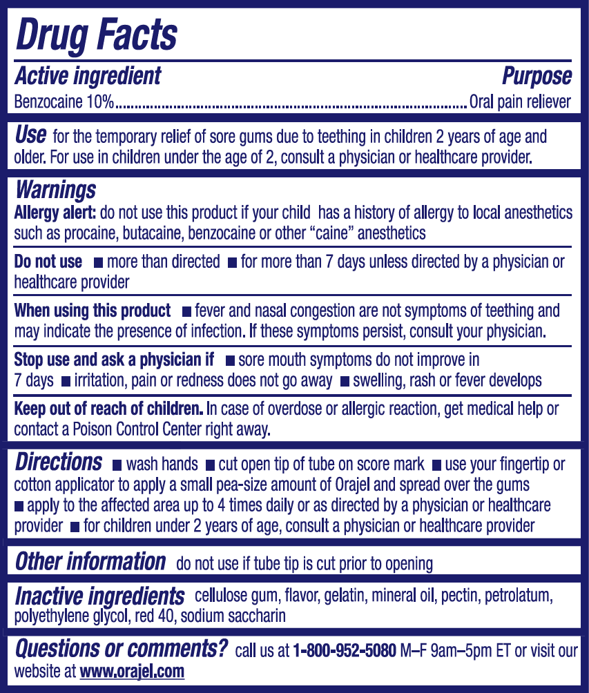 Nighttime Teething Gel Label