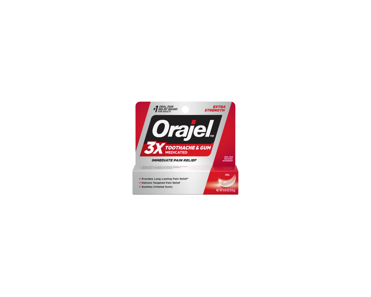 3X Medicated For Toothache & Gum Gel Orajel™