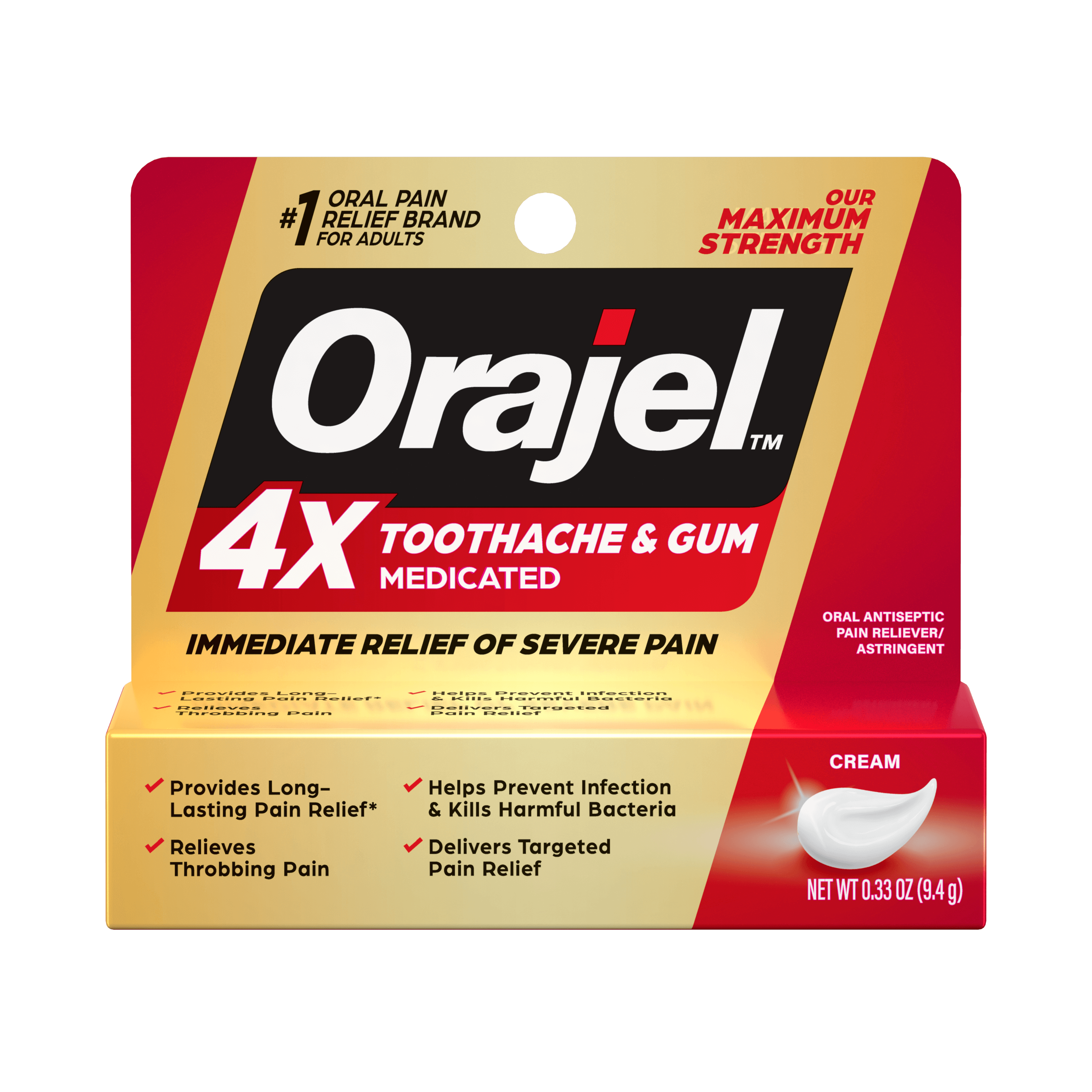 Crema 4x Medicada Para El Alivio Del Dolor De Dientes Y Encias Orajel Crema 4x Medicada Para El Alivio Del Dolor De Dientes Y Encias Orajel